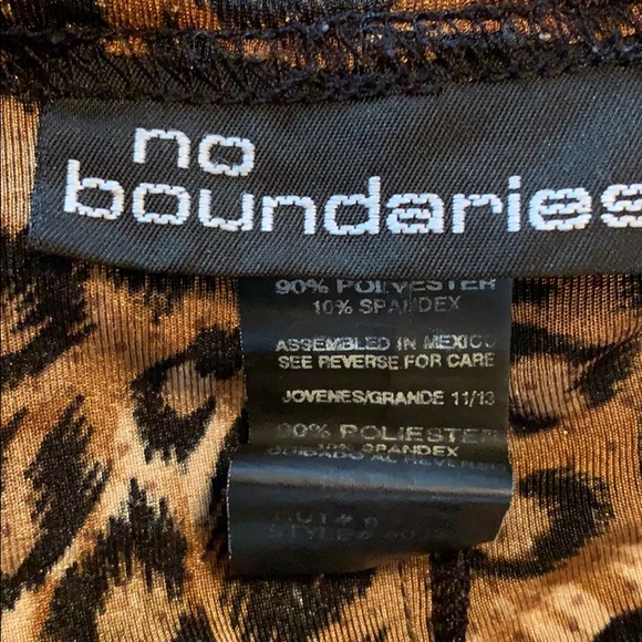 No Boundaries Animal Print Sleeveless Sheath Junior Large 11/13 - Picture 5 of 5